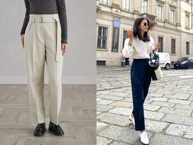 Kiểu quần tôn dáng chân đẹp vượt mặt quần ống rộng và quần jeans mùa xuân 2025 - 2