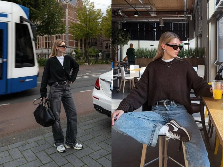 Mặc đồ tối màu đi làm sao cho đẹp tham khảo 10 outfit ruột của blogger thời trang lên đồ sang như minh tinh - 2