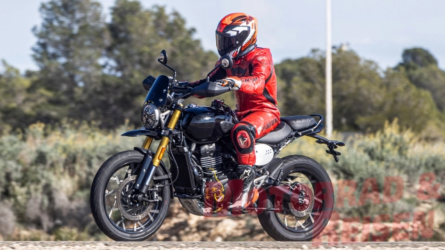 Mẫu xe tin đồn triumph scrambler 400 xe bất ngờ lộ diện khi đang thử nghiệm - 2