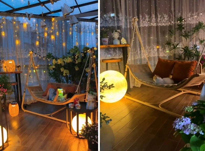 Muốn con có chỗ vui đùa và nuôi thỏ ông bố tự tay thiết kế sân vườn đẹp như mơ - 8
