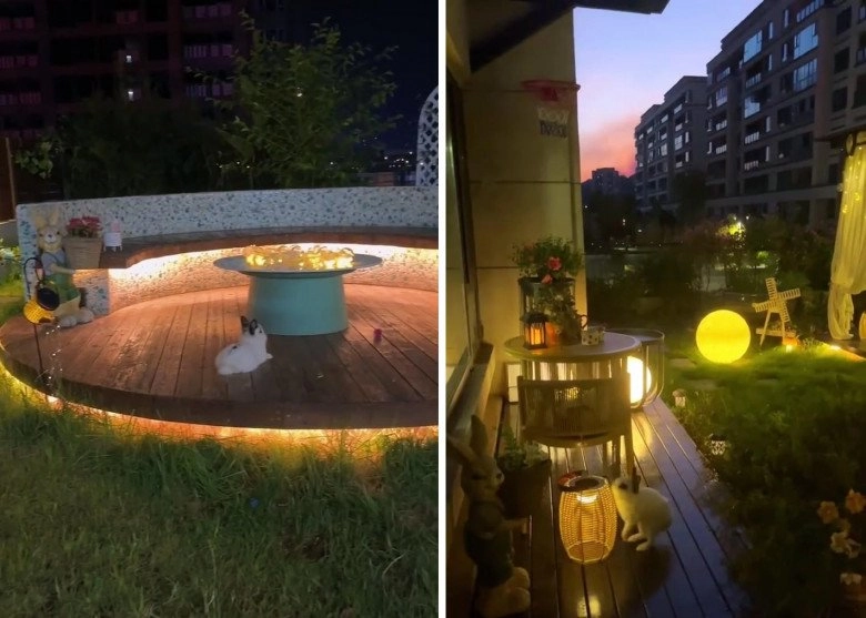Muốn con có chỗ vui đùa và nuôi thỏ ông bố tự tay thiết kế sân vườn đẹp như mơ - 9