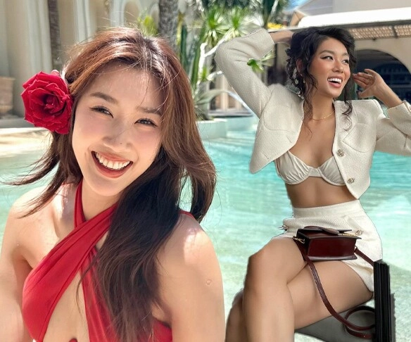 Mỹ nữ cai lậy khoe đường cong quyến rũ với áo tắm cúp ngực trái tim dự đoán là xu hướng đồ tắm hot nhất hè 2025 - 1