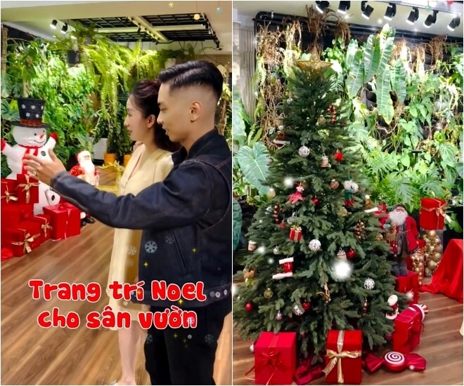 Phan hiển khoe thành quả trang trí sân vườn noel nhưng chứng tỏ độ nịnh khánh thi đỉnh cao - 1