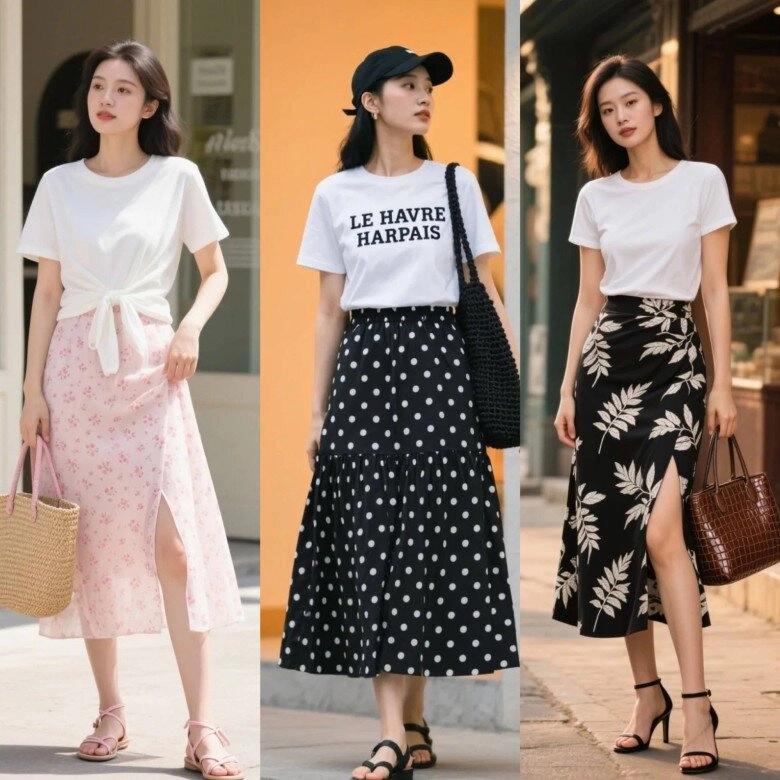 Quên quần jeans đi đây là công thức phối đồ quốc dân với áo phông trắng đi làm hay dạo phố đều ghi điểm tuyệt đối - 2