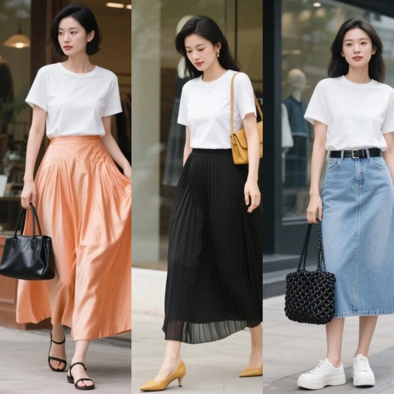 Quên quần jeans đi đây là công thức phối đồ quốc dân với áo phông trắng đi làm hay dạo phố đều ghi điểm tuyệt đối - 3