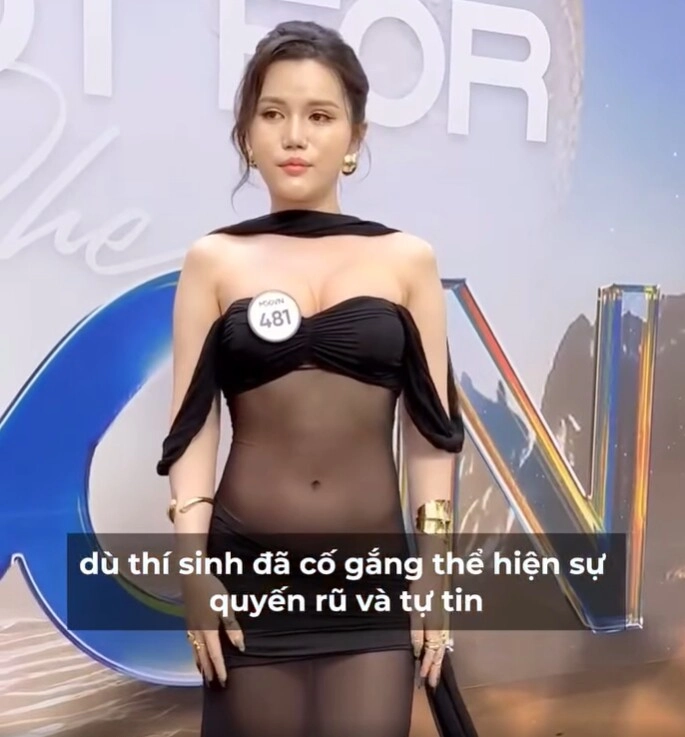 Thí sinh thi hoa hậu gây sốc vì mặc lại bộ đồ xuyên thấu sóng gió của ngọc trinh dân mạng liền đặt lên bàn cân so sánh - 6