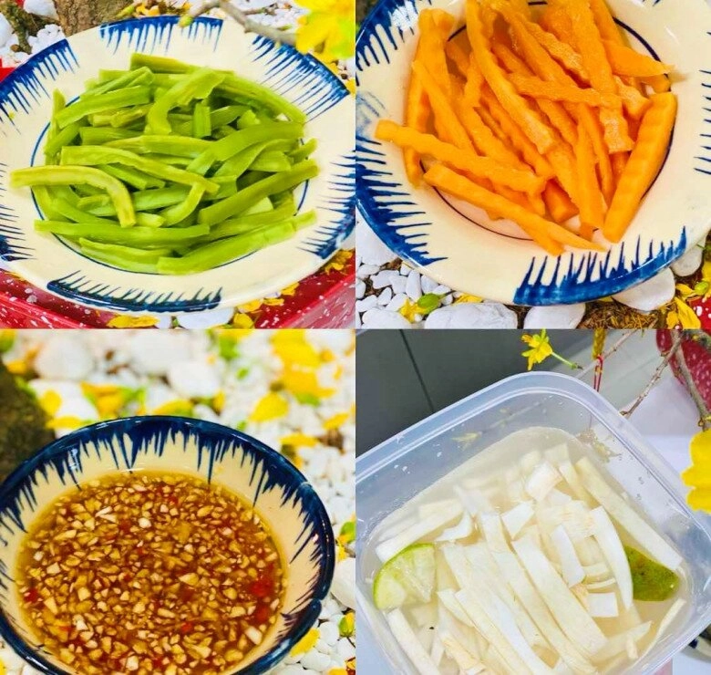 Thịt luộc thừa sau tết đem làm gỏi cổ hũ dừa giòn ngon chua chua ngọt ngọt siêu hấp dẫn - 3