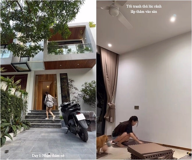 Vợ bầu xinh đẹp của đặng văn lâm leo thang tự trang trí không gian cực chill mẹ chàng thủ môn liền bình luận - 7