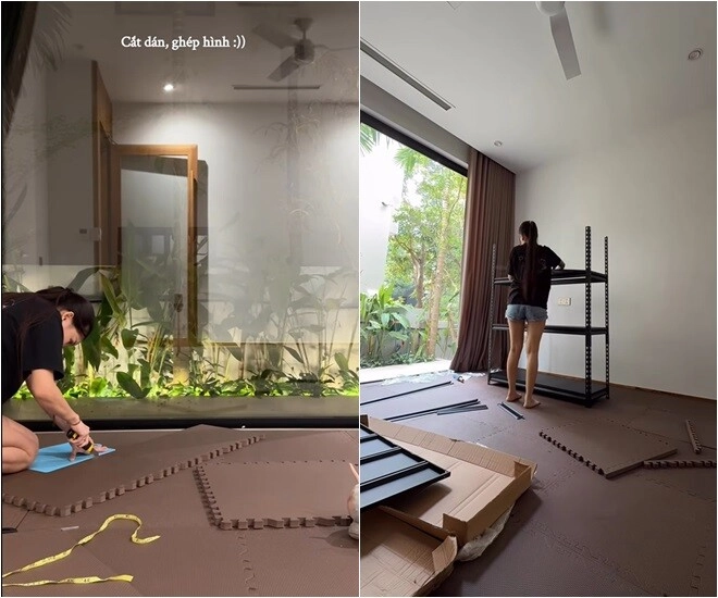 Vợ bầu xinh đẹp của đặng văn lâm leo thang tự trang trí không gian cực chill mẹ chàng thủ môn liền bình luận - 8