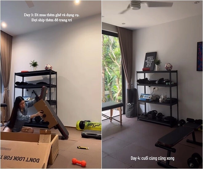 Vợ bầu xinh đẹp của đặng văn lâm leo thang tự trang trí không gian cực chill mẹ chàng thủ môn liền bình luận - 9