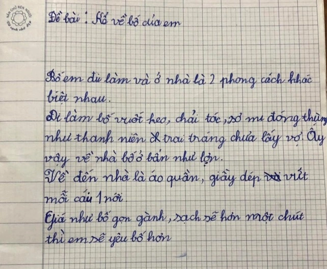 Bài văn bóc phốt bố của học sinh tiểu học nói lên nỗi lòng của bao bà mẹ ai đọc cũng xuýt xoa khen - 1