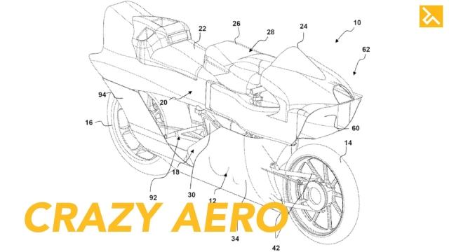 Bằng sáng chế xe máy này có kiểu dáng aero hoang dã nhất từng được thấy - 1
