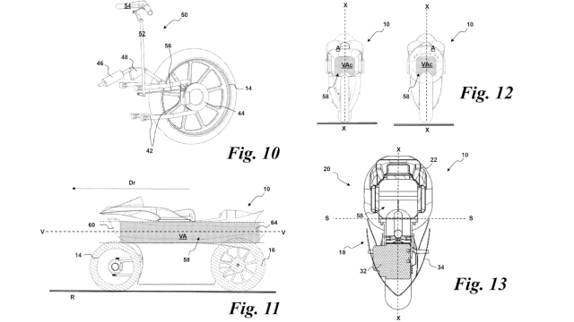 Bằng sáng chế xe máy này có kiểu dáng aero hoang dã nhất từng được thấy - 3