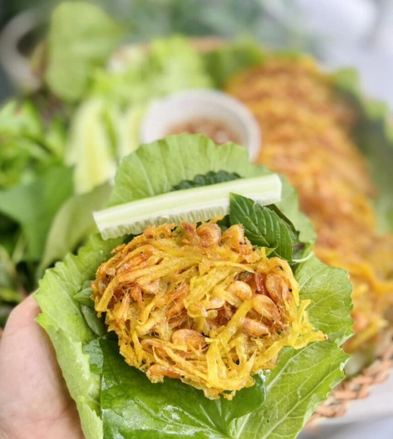 Bánh tép khoai lang thơm nức giòn rụm cuốn cuốn chấm chấm ăn ngon mê - 7