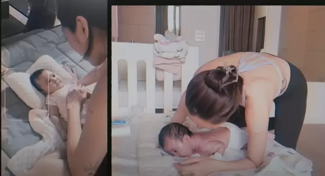 Bảo anh tung loạt ảnh xinh như mộng cùng con gái không cài áo để lộ vùng bụng sau sinh gây chú ý - 8