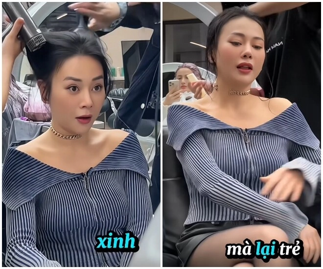 Bắt gặp phương oanh ngoài đời vóc dáng bốc lửa khiến nhân viên xuýt xoa đi làm tóc vẫn gọi điện về ngắm con - 5