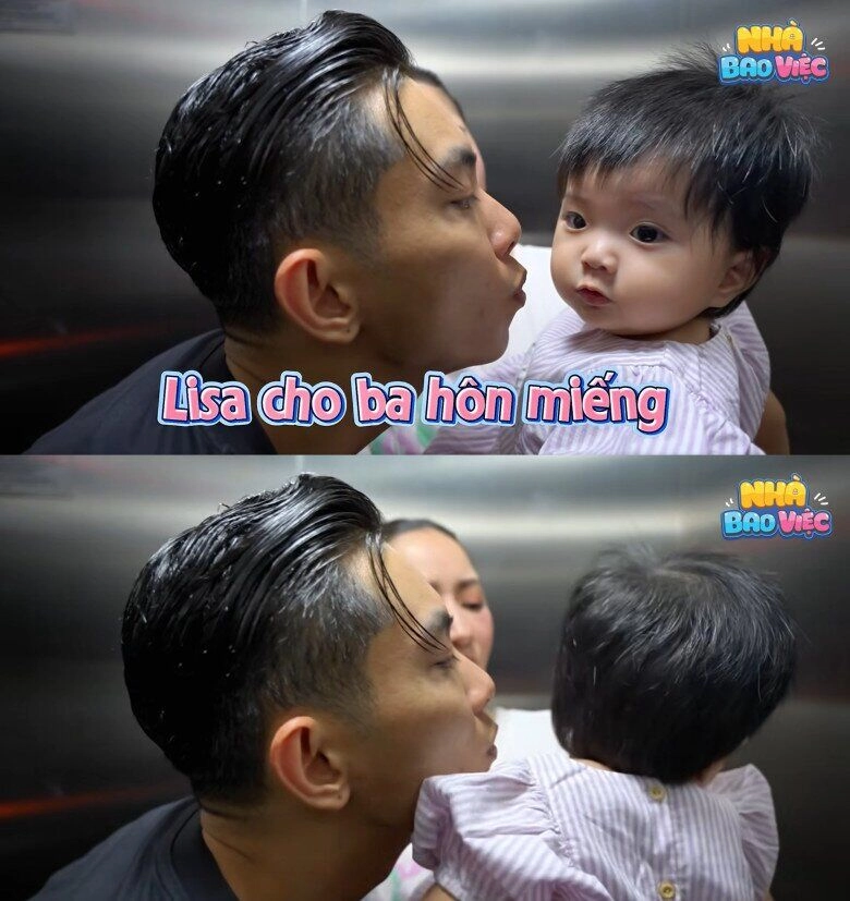 Bé lisa con gái khánh thi lúc nhỏ thấy phan hiển là tỏ thái độ tránh né giờ càng lớn càng tình cảm với bố - 3