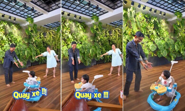 Bé lisa con gái khánh thi lúc nhỏ thấy phan hiển là tỏ thái độ tránh né giờ càng lớn càng tình cảm với bố - 4