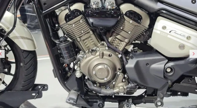 Benda chinchilla 550 cvt - mẫu bobber trung quốc với động cơ v2 và số tự động - 7