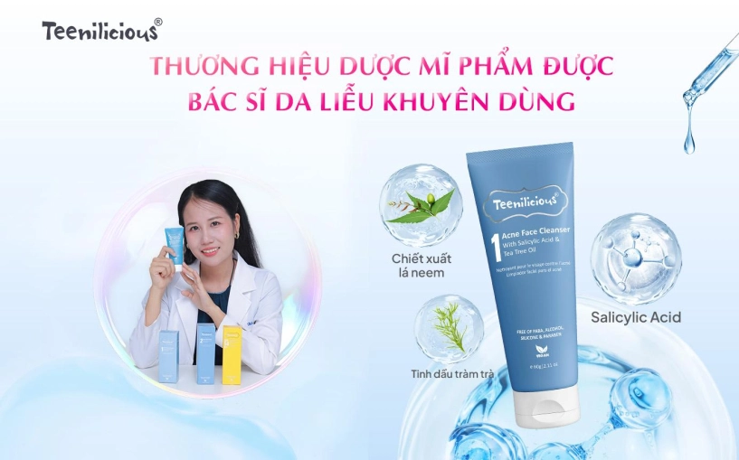 Bỏ tiền triệu skincare mà mụn vẫn đua nhau kéo đến chị em nên thử ngay sữa rửa mặt teenilicious acne face cleanser - 2