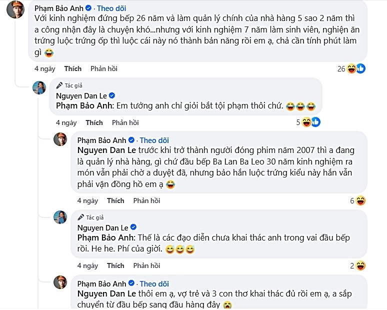 Btv đan lê nói luộc trứng khó chứ chẳng đùa bình luận của bảo ngậu - người phán xử làm nhiều người nhấn like - 2