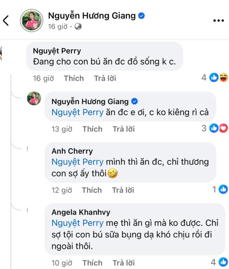 Cảnh ăn uống xa hoa của diễn viên hương giang sau sinh quý tử mẹ cho con bú vẫn làm hẳn tiệc sashimi mừng đầy tháng - 3