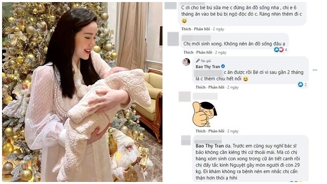 Cảnh ăn uống xa hoa của diễn viên hương giang sau sinh quý tử mẹ cho con bú vẫn làm hẳn tiệc sashimi mừng đầy tháng - 12