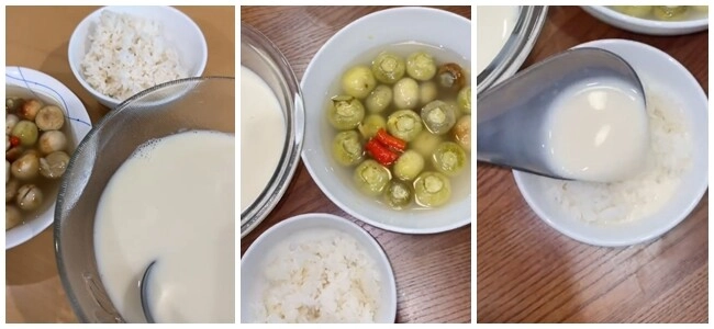 Canh sữa đậu nành ăn với cà muối sự kết hợp tưởng không ai dám thử mà ai thử rồi cũng ủa ngon thiệt hả - 2