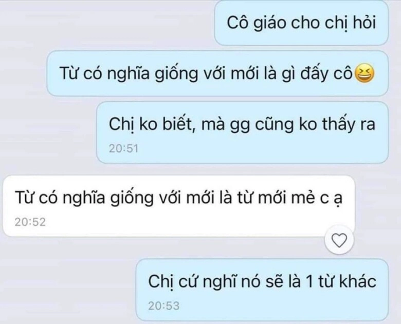 Câu hỏi tiểu học đồng nghĩa với mới là gì đáp án 2 từ cô giáo đưa ra khiến phụ huynh hoang mang - 2