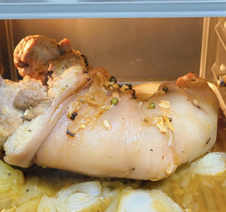 Chân giò không luộc nữa đem hấp mắm nhĩ giữ độ ngọt tự nhiên thơm nức mũi - 6