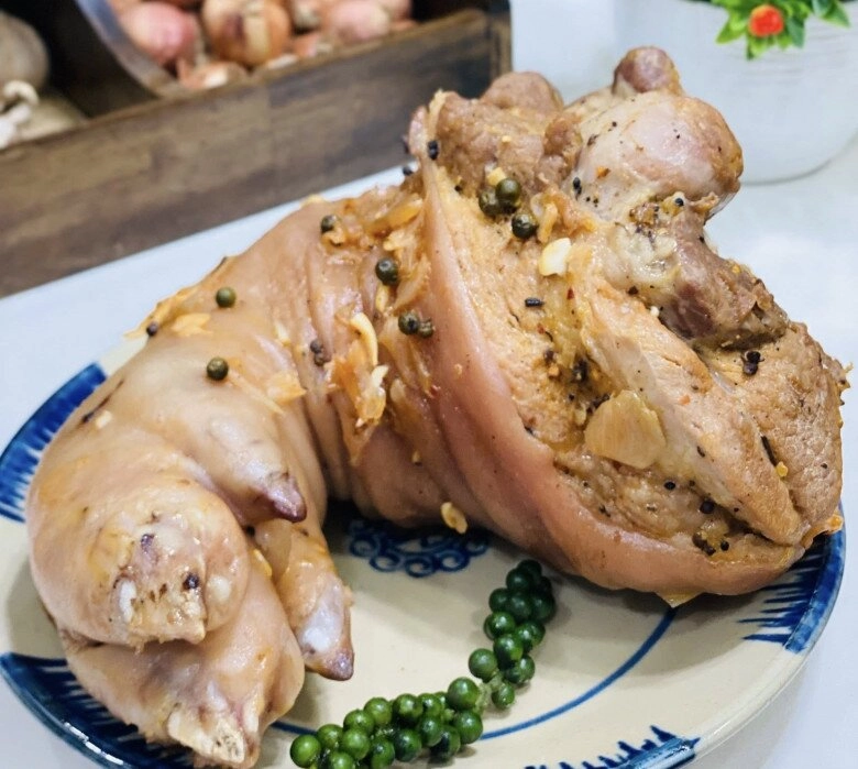 Chân giò không luộc nữa đem hấp mắm nhĩ giữ độ ngọt tự nhiên thơm nức mũi - 7