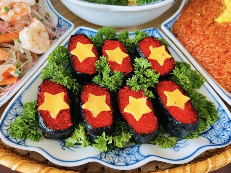 Chị em chia sẻ loạt bánh các món ăn đẹp hoa mắt ngập tràn không khí yêu nước mừng ngại đại lễ 30-4 - 12