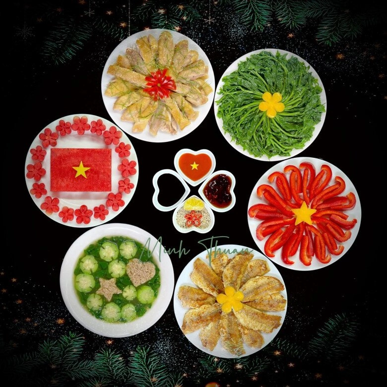 Chị em chia sẻ loạt bánh các món ăn đẹp hoa mắt ngập tràn không khí yêu nước mừng ngại đại lễ 30-4 - 13