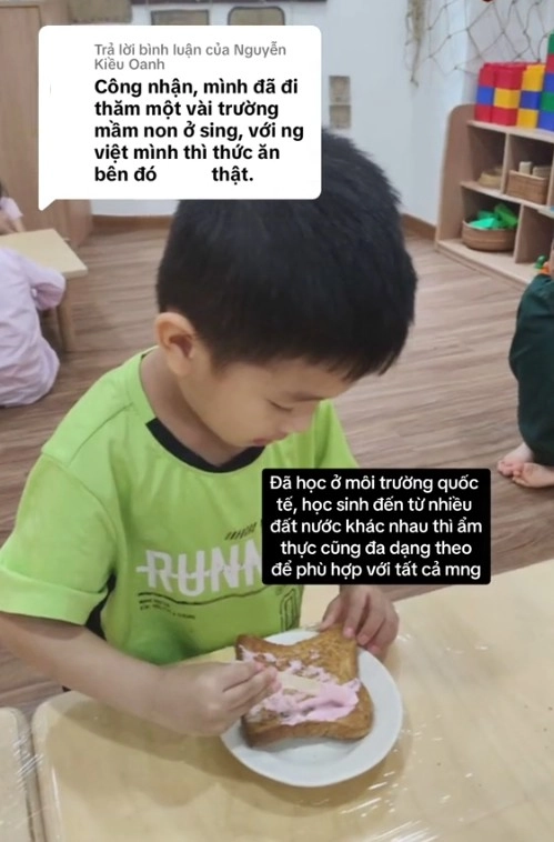 Cho con học mầm non singapore mẹ việt ngỡ ngàng khi nhìn cơm trưa ở trường - 5