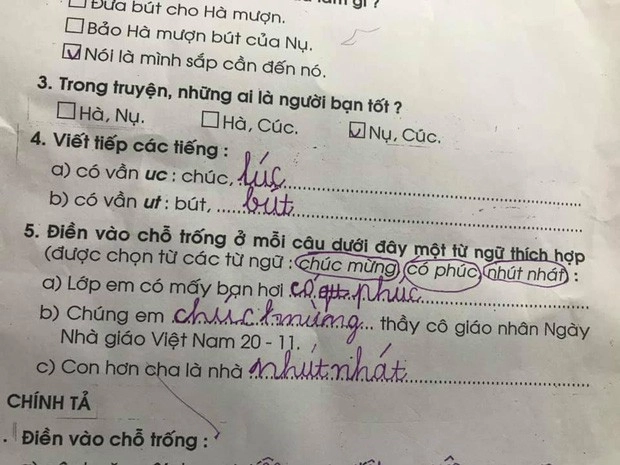 Cô giáo giao bài tập điền câu thành ngữ con hơn cha là nhà đáp án ngắn gọn 2 từ của học sinh hiếm ai nghĩ ra - 1