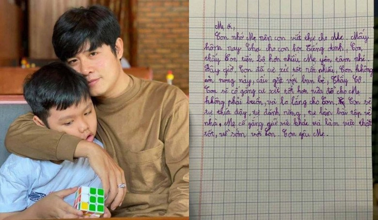 Con gái tuấn hưng viết thư gửi bố đôi lúc con hơi bực nhưng bố mẹ rất kiên nhẫn ai cũng tấm tắc khen - 12