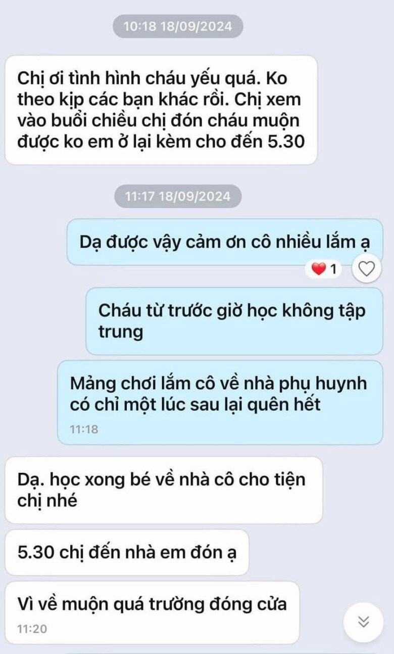Con học kém được cô giáo dạy kèm thêm ngoài giờ dòng tin nhắn cuối cùng của cô khiến ai cũng lặng người - 1