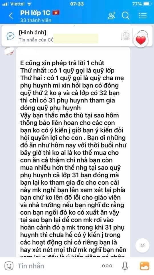 Con không được ăn liên hoan cuối năm vì không đóng quỹ lớp mẹ việt lên tiếng không ngờ bị chỉ trích - 2