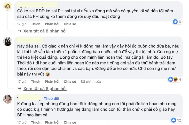 Con không được ăn liên hoan cuối năm vì không đóng quỹ lớp mẹ việt lên tiếng không ngờ bị chỉ trích - 8