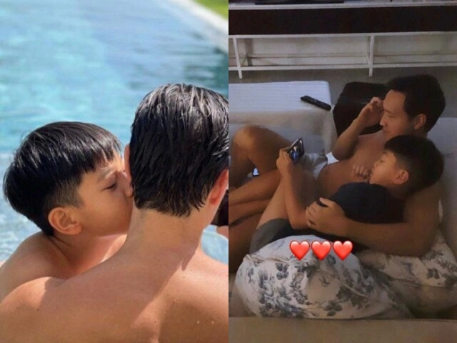 Con sao việt có bố dượng subeo ngày càng giống kim lý con gái thành trung được bố tây chăm lo từng chút - 3
