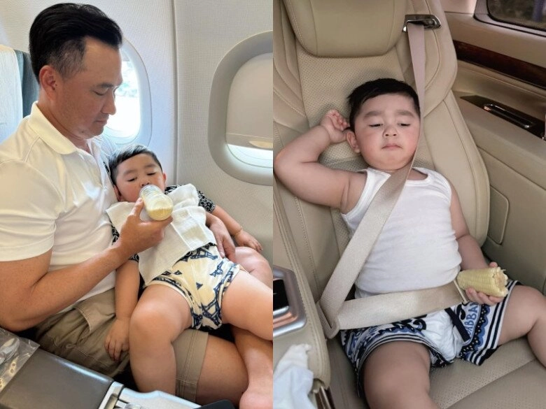 Con trai chi bảo mới 2 tuổi đã phong thái đại thiếu gia tay đút túi quần lên xế hộp đi học trường quốc tế - 5