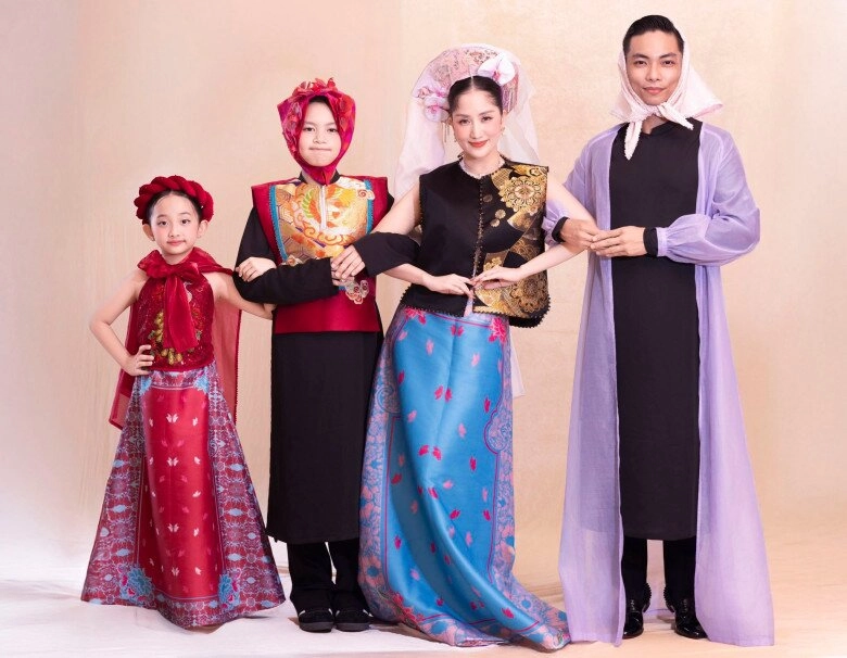 cosplay mv bắc bling của hoà minzy gia đình khánh thi phan hiển gây sốt cõi mạng 3 con nhan sắc cực phẩm - 5