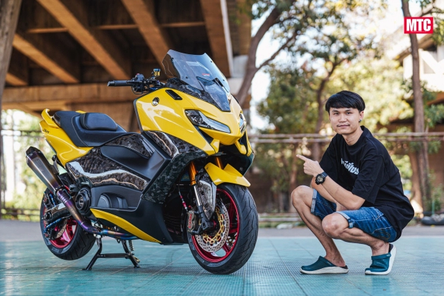 Cùng tôi ngắm qua chiếc chiếc yamaha tmax tech max độ cực chất đến từ stamp moto shop - 3