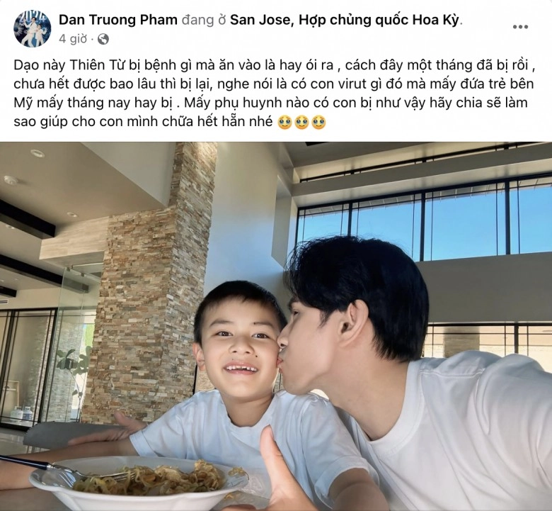Đan trường lên mạng xin trợ giúp vì con trai bị bệnh chưa xác định cứ ăn vào là ói ra suốt 1 tháng qua - 1