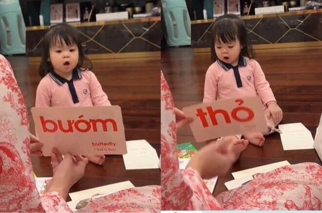 dâu hào môn đỗ mỹ linh dạy con gái học bé tuệ an mới 1 tuổi đã cực thông minh nhờ hưởng gen bố chủ tịch - 7