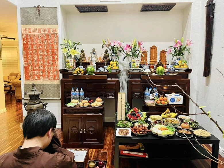 Diễn viên diệu hương làm cỗ cúng cụ nội trên đất mỹ không trùng món tết nhìn đẹp mắt lại bổ dưỡng - 2