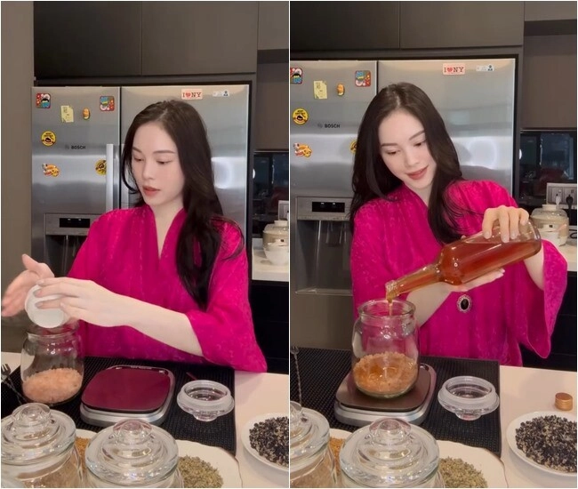 Được tỷ phú johnathan hạnh nguyễn gửi gần chục chai mật ong con dâu xinh đẹp đem đi lên men hàng loạt hũ - 3