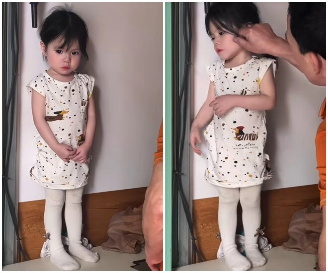 Em bé hà nội gây sốt với clipdỗi ông ngoại cực đáng yêu là mẫu nhí đắt show nhờxinh như thiên thần - 1
