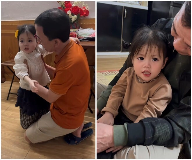 Em bé hà nội gây sốt với clipdỗi ông ngoại cực đáng yêu là mẫu nhí đắt show nhờxinh như thiên thần - 8