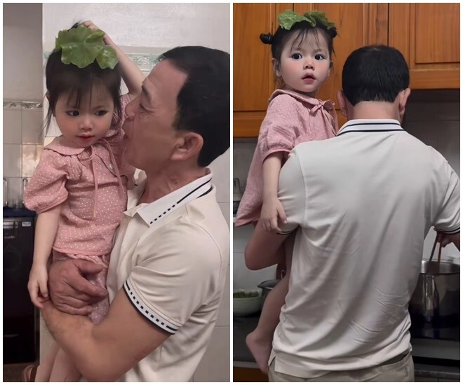 Em bé hà nội gây sốt với clipdỗi ông ngoại cực đáng yêu là mẫu nhí đắt show nhờxinh như thiên thần - 14